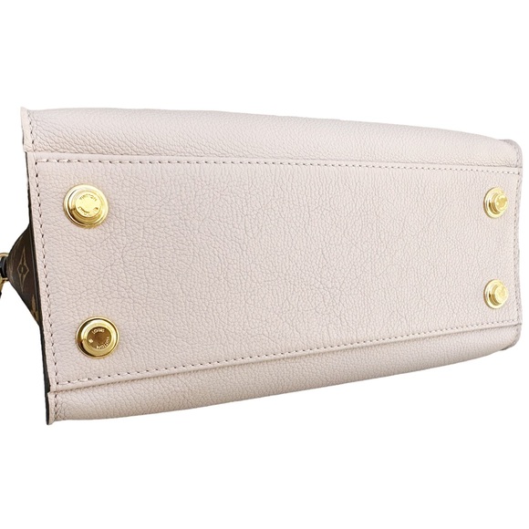 Authentic👍Louis Vuitton On My Side PM Greige Brown Monogram Small Satchel - Picture 7 of 13